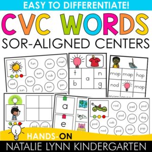 CVC literacy center activities