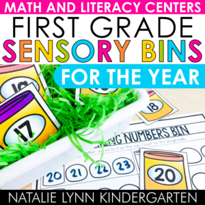 first grade sensory bin activities