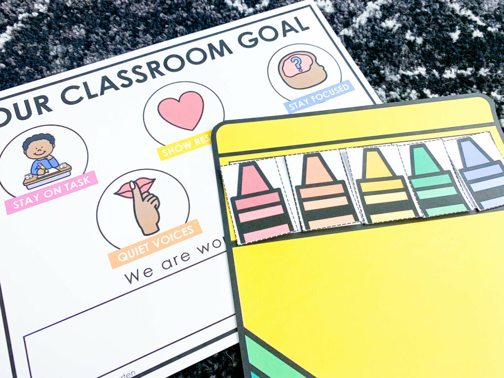 Our classroom goals and goal tracker